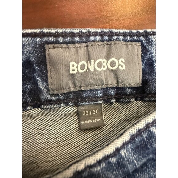 Bonobos Athletic Fit Mens Blue Denim Jeans 33x30 Made In Egypt Cotton Blend - Picture 6 of 9